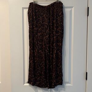 Top shop Leopard Print Drawstring Pant sz 12